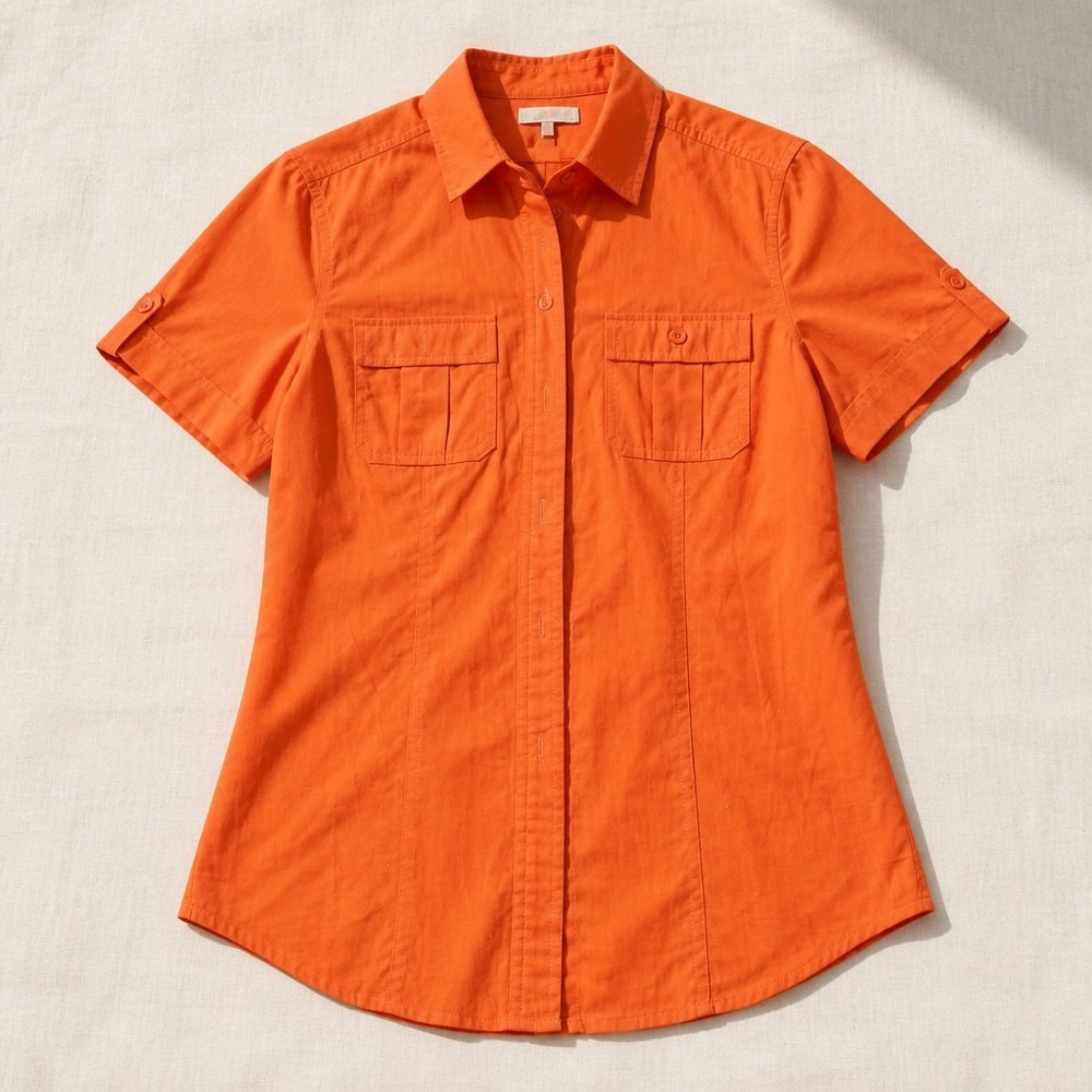MICHAEL Michael Kors Vibrant Orange Safari Utility Shirt 2P